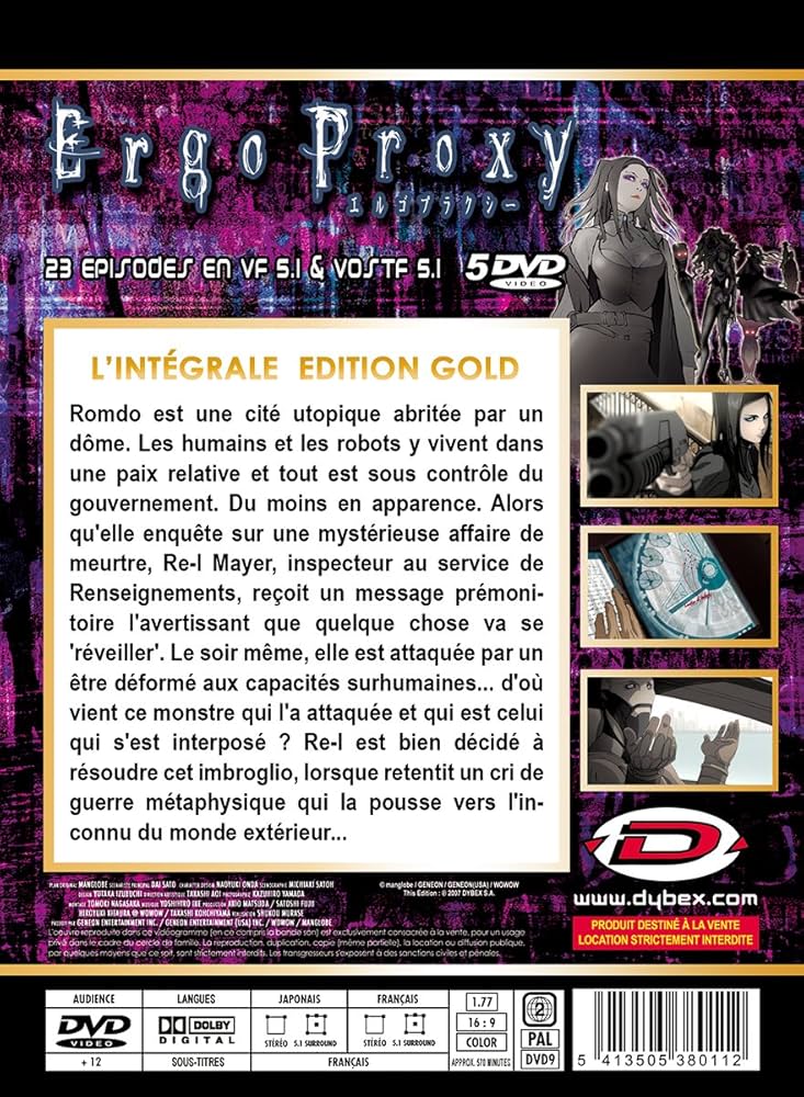 Ergo Proxy コンプリート DVD-BOX （575分） アニメ [DVD] [Import] wyw801m Amazon.co.jp: Ergo Proxy コンプリート DVD-BOX （575分